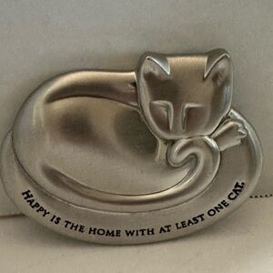 SAACHI Pewter Cat Paperweight